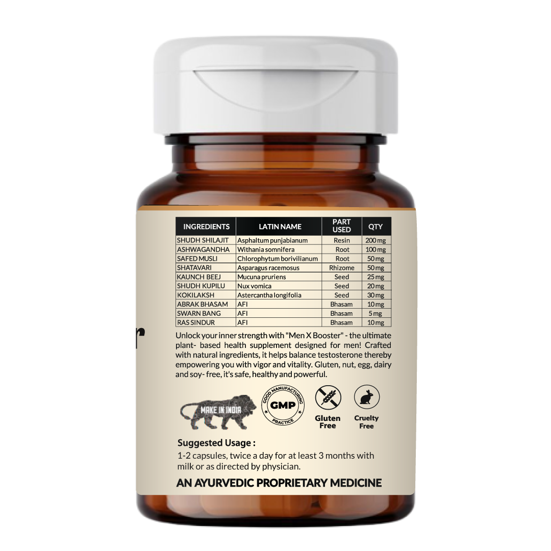 Organic Men X Booster Capsule | Ayurvedic | 60 Capsules - Image 2