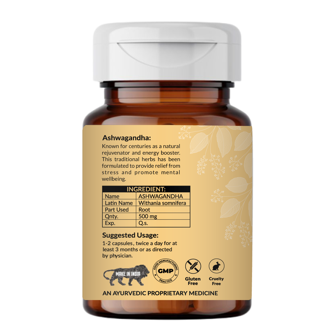 Organic Ashwagandha Capsule | Ayurvedic | 60 Capsules - Image 2